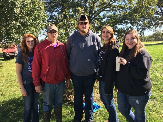 Varsity Land Use CDE (l to r) Cammille Gaspard, Mike Steelman, Bailey Real, Katie McCauley, and Makenzie Snyder.